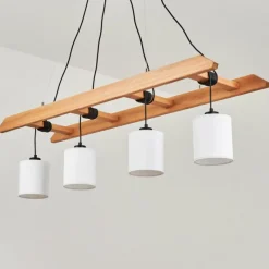 Lampes En Tissu-hofstein Suspension Jubileo Écru, 4 lumières