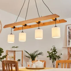 Lampes En Tissu-hofstein Suspension Jubileo Écru, 4 lumières