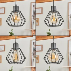 Style Boho-Chic-hofstein Suspension Jubileo Écru, 4 lumières