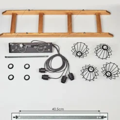 Style Boho-Chic-hofstein Suspension Jubileo Écru, 4 lumières