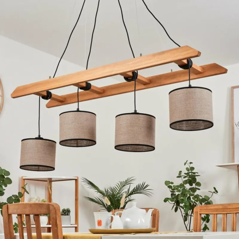 Lampes En Tissu-hofstein Suspension Jubileo Écru, 4 lumières