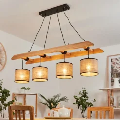 Lampes En Tissu-hofstein Suspension Jubileo Écru, 4 lumières