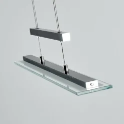 hofstein Suspension Junsele LED Nickel mat, 3 lumières