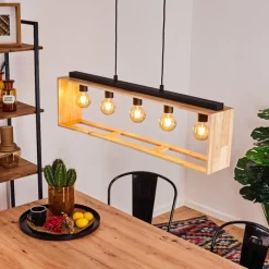 Luminaires Scandinaves-hofstein Suspension Kabimoi Noir, 5 lumières