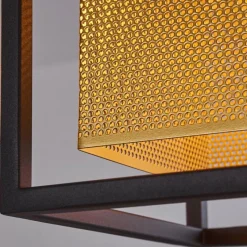 Lampes Dorées-hofstein Suspension Kabul Noir, 3 lumières