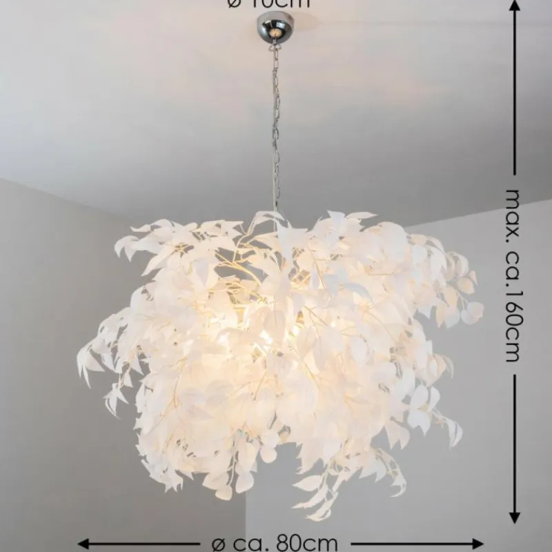 hofstein Suspension Kallax Blanc, 4 lumières