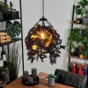 Lampes Dorées-hofstein Suspension Kallax Noir, 1 lumière
