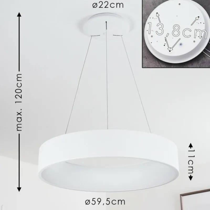 hofstein Suspension Kampala LED Blanc, 1 lumière* Éclairage Led