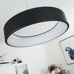 hofstein Suspension Kampala LED Noir, 1 lumière* Éclairage Led