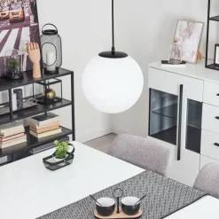 hofstein Suspension Karhia Noir, 1 lumière