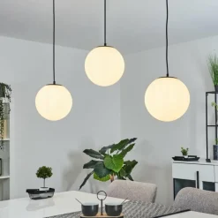 hofstein Suspension Karhia Noir, 3 lumières