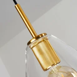 hofstein Suspension Karo Laiton, Noir, 5 lumières