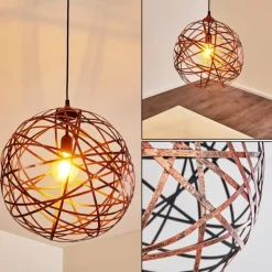 Lampes À Boules-hofstein Suspension Kefikon Cuivre, 150 lumières