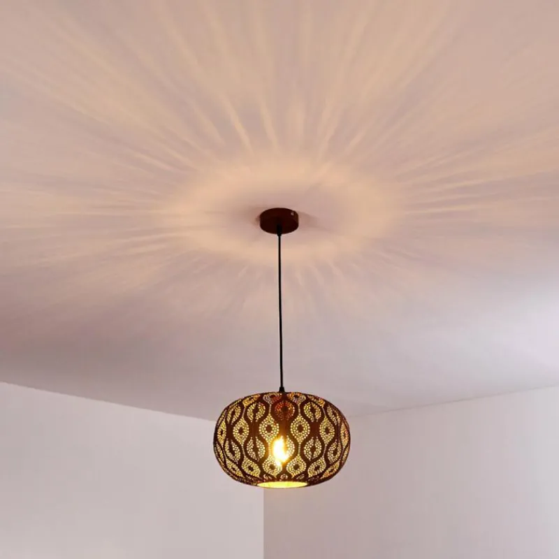Lampe Turque-hofstein Suspension Kemer Rouille, 1 lumière