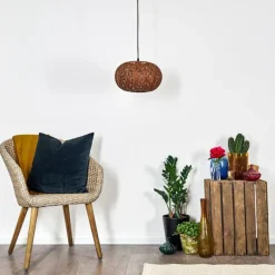 Lampe Turque-hofstein Suspension Kemer Rouille, 1 lumière