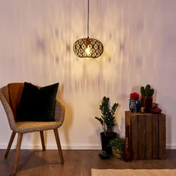 Lampe Turque-hofstein Suspension Kemer Rouille, 1 lumière