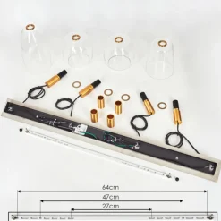 hofstein Suspension Kenong Laiton, 4 lumières
