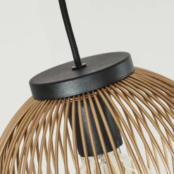 Lampes Dorées-hofstein Suspension Keryvaland Noir, 3 lumières