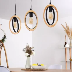Lampes Vintages & Rétros-hofstein Suspension Kintore Noir, 3 lumières
