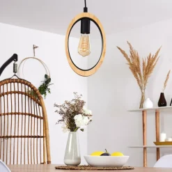 Luminaires Scandinaves-hofstein Suspension Kintore Noir, 1 lumière