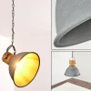 Lampes Industrielles-hofstein Suspension Kinzua Gris, Bois clair, Pierre, 1 lumière