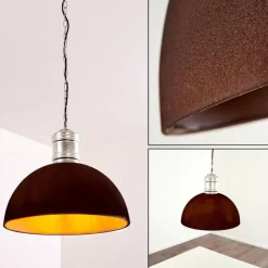 Lampes Industrielles-hofstein Suspension Kinzua Rouille, Argenté, 1 lumière