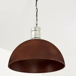 Lampes Industrielles-hofstein Suspension Kinzua Rouille, Argenté, 1 lumière
