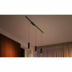 Luminaires Philips Suspension Kit de base x 3 Philips Hue Perifo LED Noir, 3 lumières, Changeur de couleurs