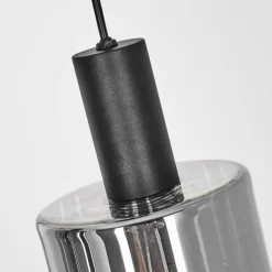 Suspension Verre Fumé-hofstein Suspension Klemtoo Noir, 3 lumières