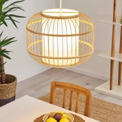 Lampes En Tissu-hofstein Suspension Kondoz Blanc, 1 lumière