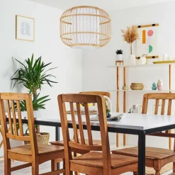 Lampes En Tissu-hofstein Suspension Kondoz Blanc, 1 lumière