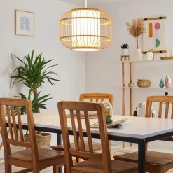 Lampes En Tissu-hofstein Suspension Kondoz Blanc, 1 lumière