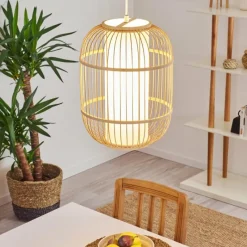 Lampes En Tissu-hofstein Suspension Kondoz Blanc, 1 lumière