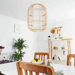 Lampes En Tissu-hofstein Suspension Kondoz Blanc, 1 lumière