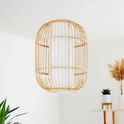 Lampes En Tissu-hofstein Suspension Kondoz Blanc, 1 lumière