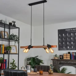 Luminaires Scandinaves-hofstein Suspension Kouk Écru, Noir, 4 lumières