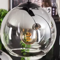 hofstein Suspension Koyoto Clair, Fumé, 8 lumières