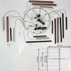 hofstein Suspension Krachang LED Aluminium, 1 lumière