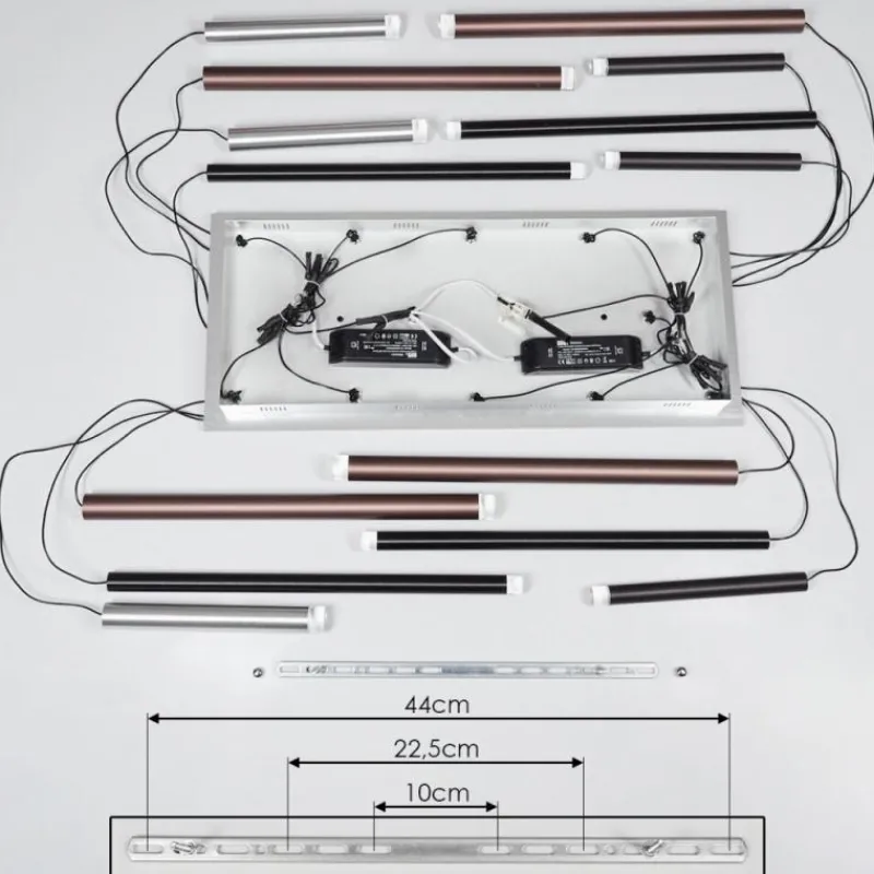 hofstein Suspension Krachang LED Aluminium, 1 lumière
