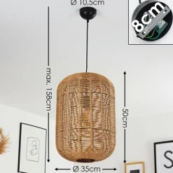 Luminaires Scandinaves-hofstein Suspension Krens Noir, 1 lumière