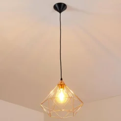 Lampes Vintages & Rétros-hofstein Suspension Kunir Noir, 1 lumière