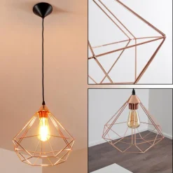 Lampes Vintages & Rétros-hofstein Suspension Kunir Noir, 1 lumière