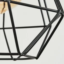 Lampes Vintages & Rétros-hofstein Suspension Kunir Noir, 3 lumières