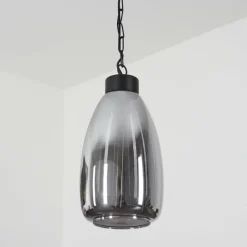 Suspension Verre Fumé-hofstein Suspension Larobe Noir, 1 lumière