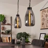 Suspension Verre Fumé-hofstein Suspension Larobe Noir, 2 lumières