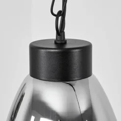 Suspension Verre Fumé-hofstein Suspension Larobe Noir, 2 lumières