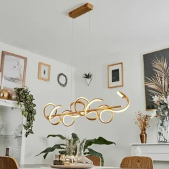 hofstein Suspension Lavaca LED Laiton, 4 lumières