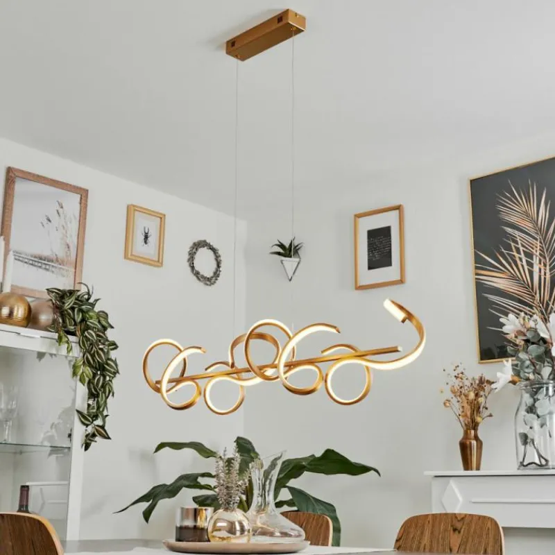 hofstein Suspension Lavaca LED Laiton, 4 lumières