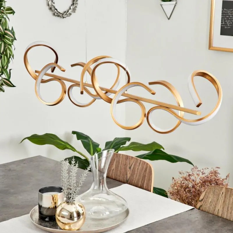 hofstein Suspension Lavaca LED Laiton, 4 lumières