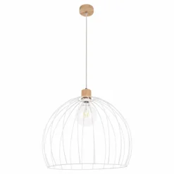 Luminaires Scandinaves-hofstein Suspension Lecueder Bois clair, 1 lumière